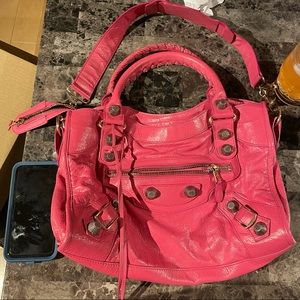 Balenciaga Pink Giant city bag